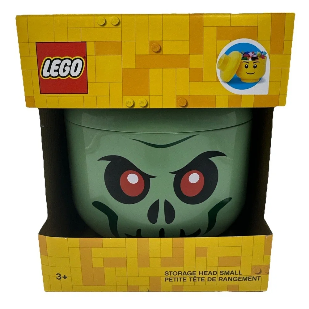 LEGO Halloween Zombie Storage Head Large Stackable Box Collectible